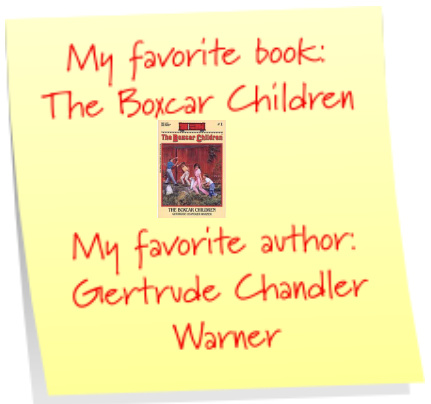 Favorite Book and Favorite Kidlit Writer Author