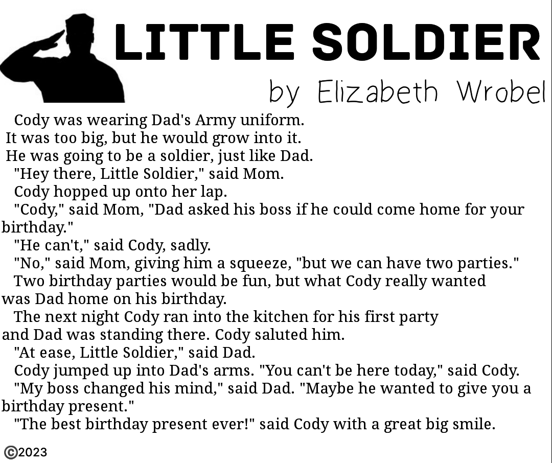 Little Soldier a short story by Elizabeth Wrobel
