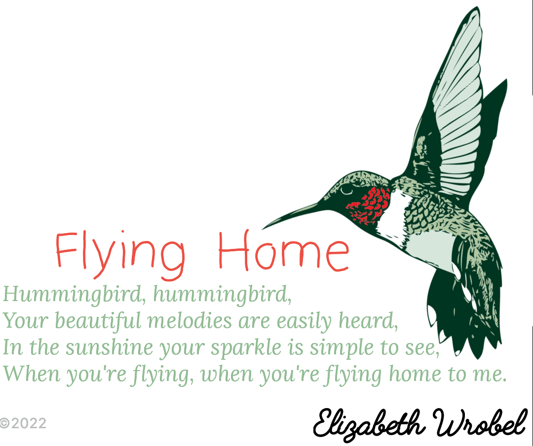 Flying Home a springtime rhyme by Elizabeth Wrobel