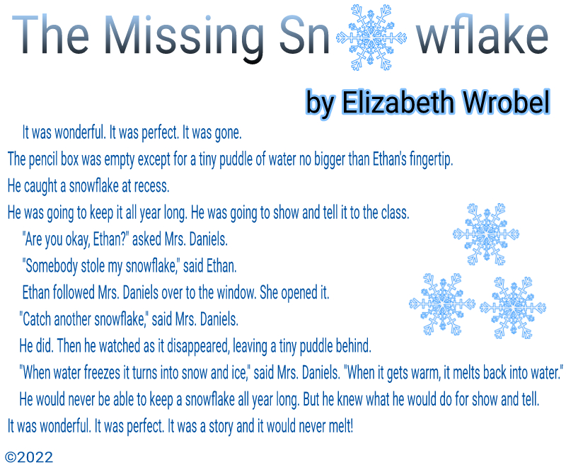 The Missing Snowflake a short story by Elizabeth Wrobel